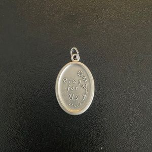 Vintage Italian silver necklace pendant